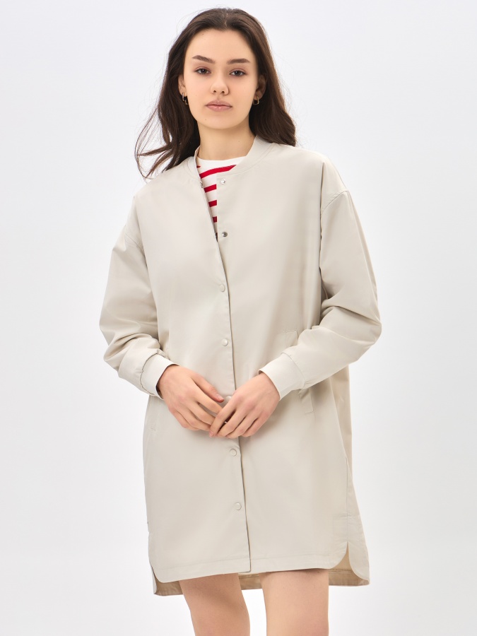 Whisper White S uzun yengli libos  SS24WES-21113
