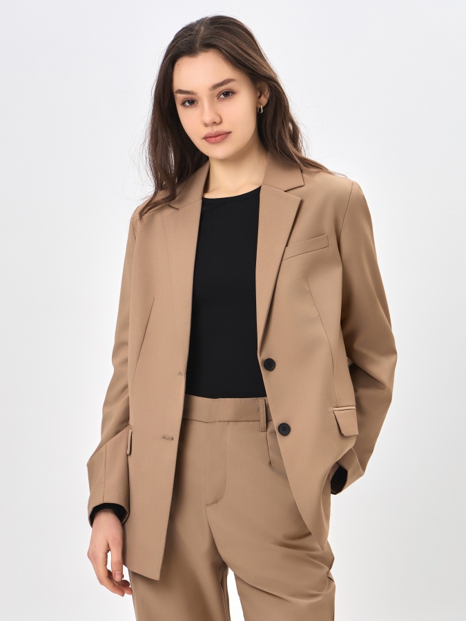 Beige XXL ayollar ko'ylagi uzun qisma  SS24WES-21104