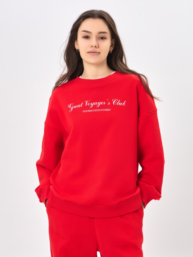 Женский свитшот Red XL SS24WBA-52142