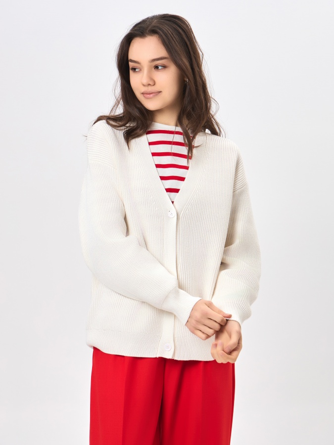 Whisper White S ayollar kardigan  SS24WKN-30103