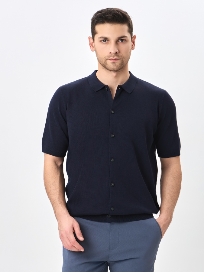 Jumper qisqa qisma Navy XXL  SS24CR2-29-20037