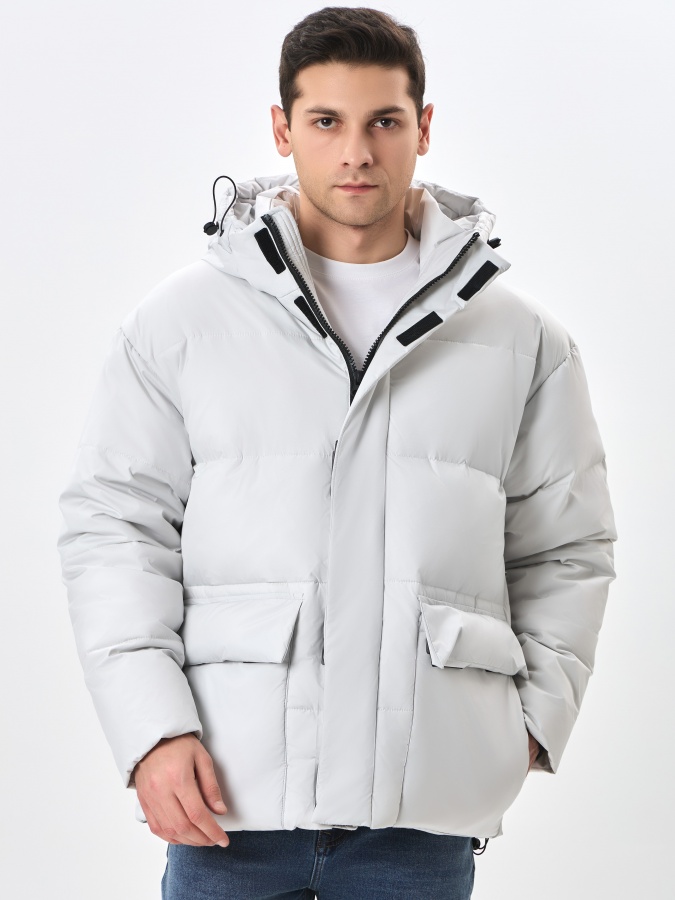 Куртка короткая длина Grey S AW23CA1N-12-19690