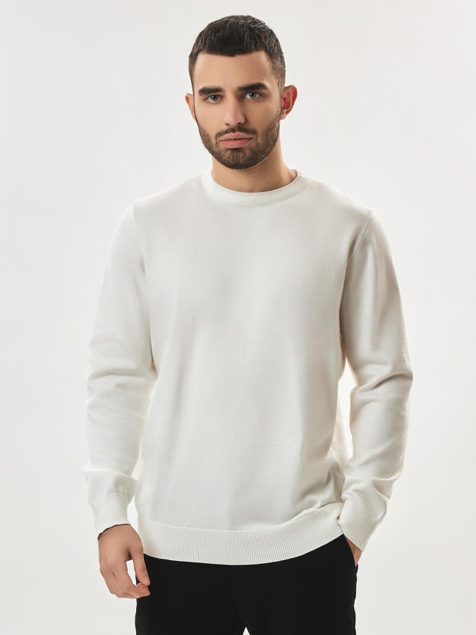 Джемпер длинный рукав White L AW23CA2N-29-19000
