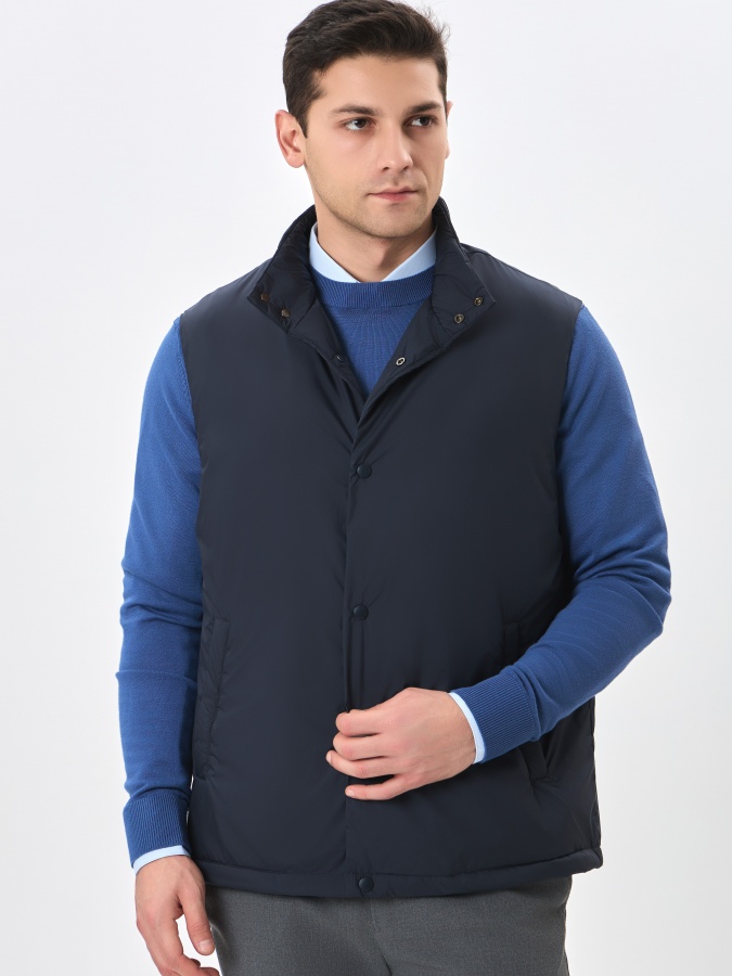 Yelek qisqa uzunligi Navy XL SS24CR1-32-19806