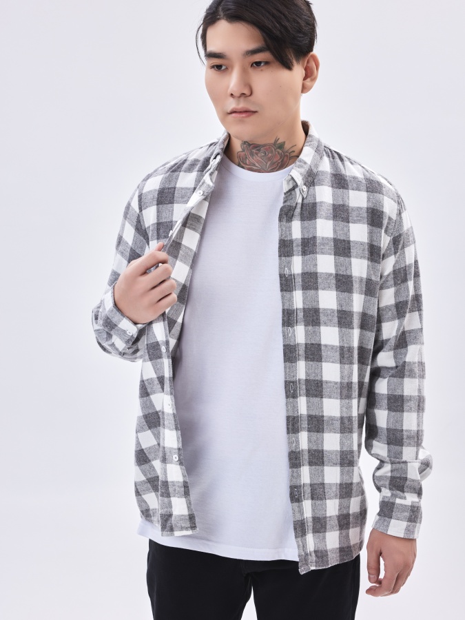 Рубашка длинный рукав Grey XL AW23CA2N-19-19143