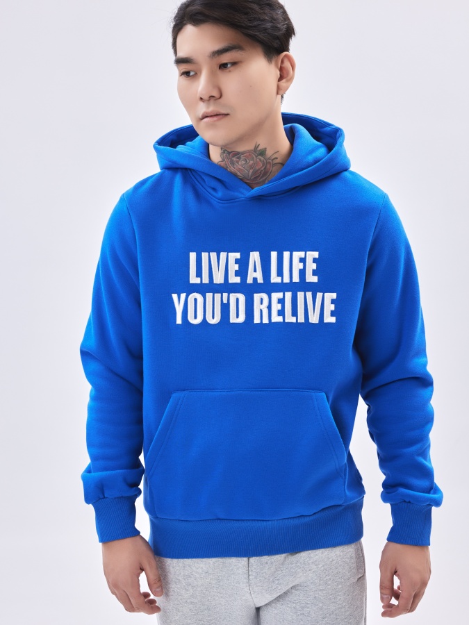 Толстовка короткая длина Electric Blue XL AW23CA2N-2-19542