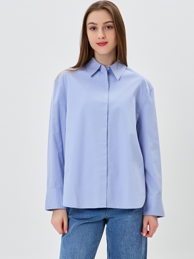 Light blue m ayollar ko'ylagi  SS24WES-21111