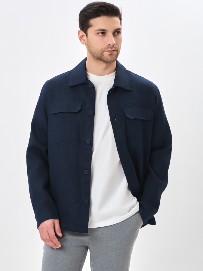 Shamolbardosh qisqa uzunligi Navy XXL SS24CL1-27-19892