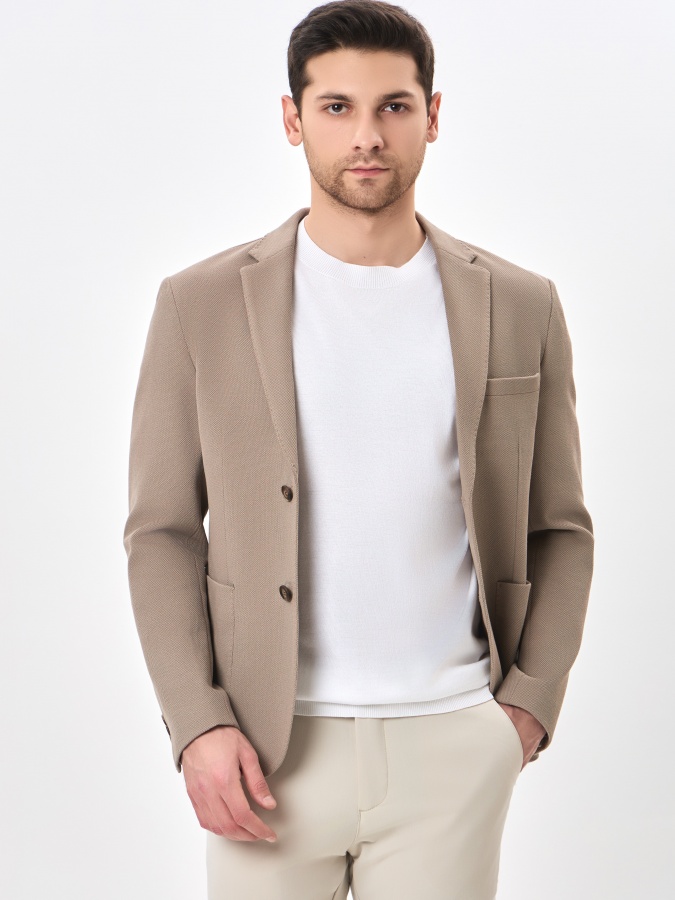 Blazer qisqa uzunligi Beige 54  SS24CR2-16-19758