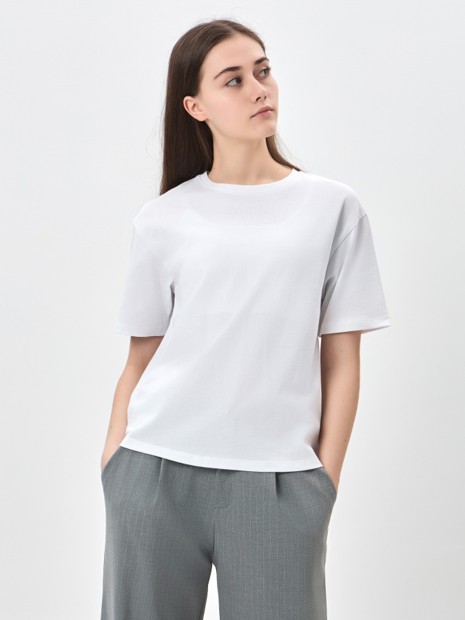 Женская футболка White L SS24WBA-52123