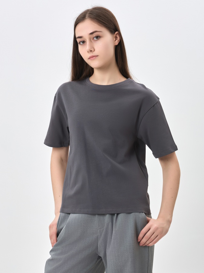 Dark Grey s ayollar futbolkasi SS24WBA-52123