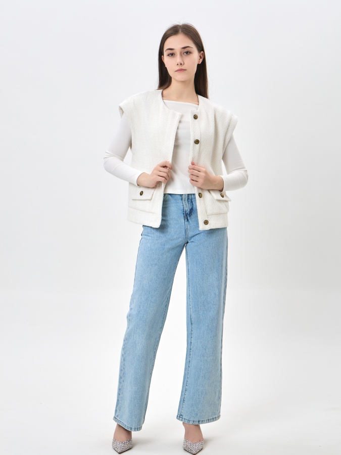 Whisper White Xs ayollar uchun yelek  SS24WES-21141