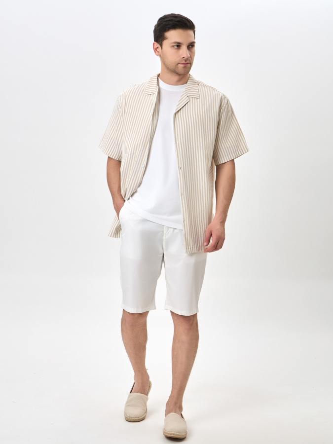 Рубашка короткий рукав Beige M SS24CR2-19-20186