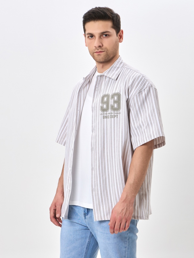 Рубашка короткий рукав Beige XL SS24CR2-19-20239