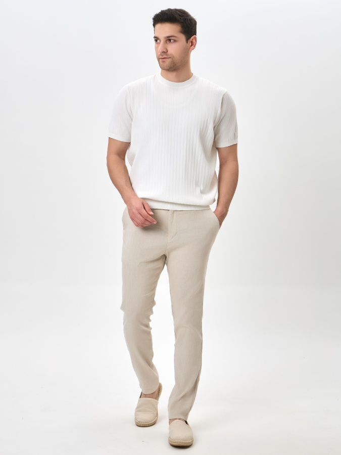 Jumper qisqa qisma oq M  SS24CL2-29-20109