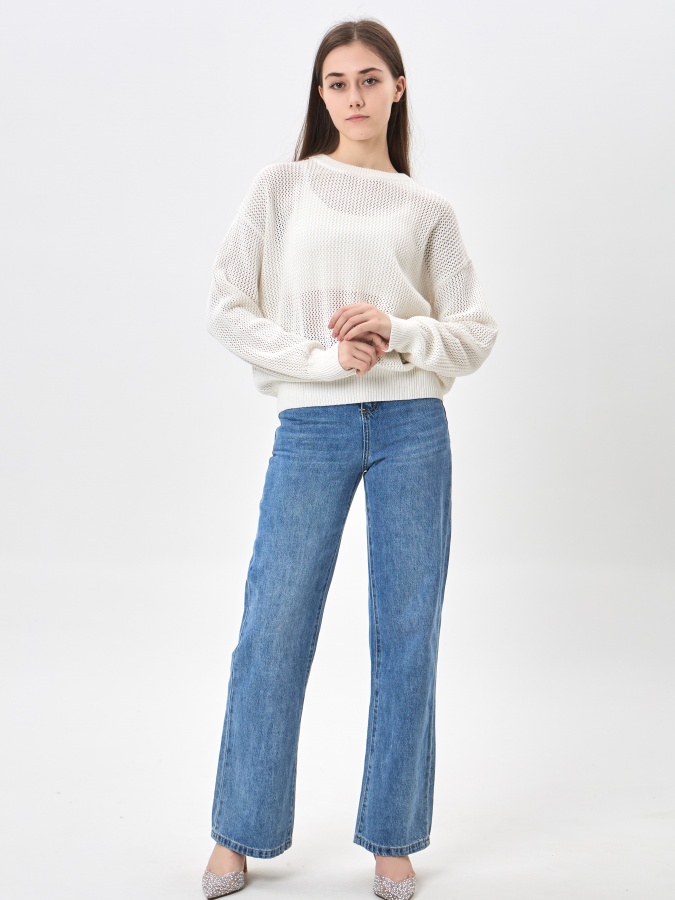 Женский джемпер White XS SS24WKN-30123