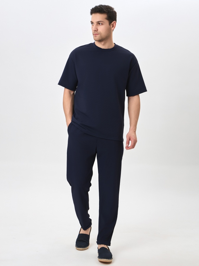 Futbolka qisqa yengli Navy M  SS24CR2-25-20369