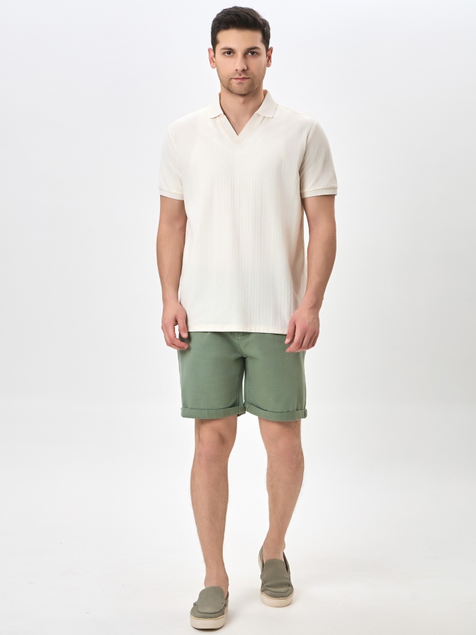 Polo qisqa qisma Whisper White XL  SS24CR2-17-20032
