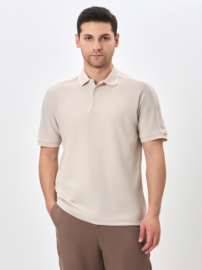 Polo qisqa qisma Whisper White XL  SS24CL2-17-20119