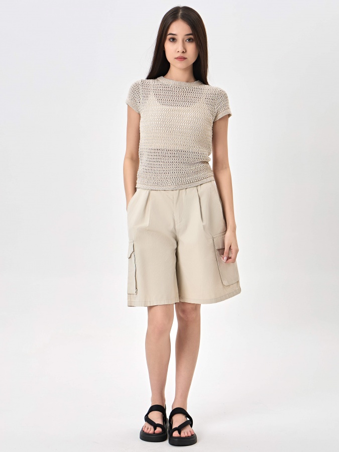 Whisper White M ayollar shortilari  SS24WES-21175