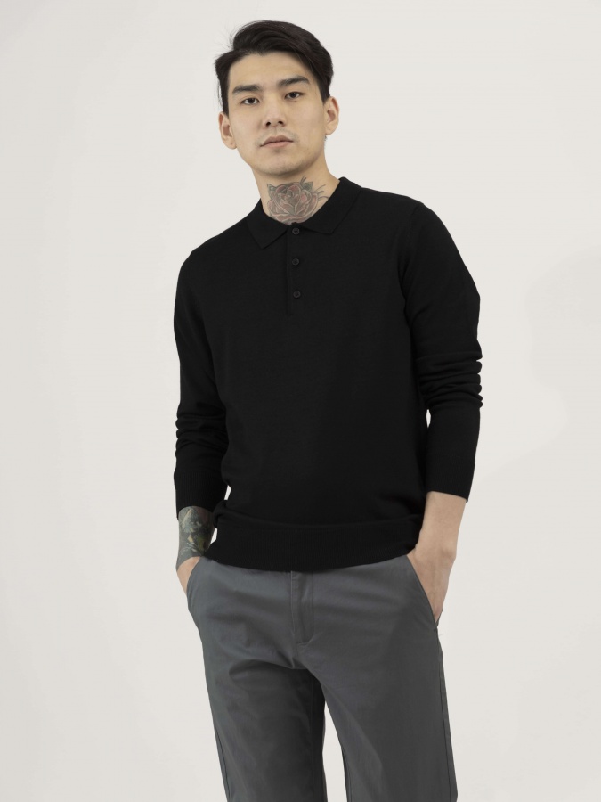 Jumper uzun yengli qora XXL  SS23CA2N-29-12445