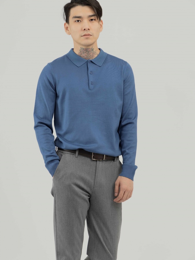 Jumper uzun yengli moviy S  SS23CA2N-29-12445