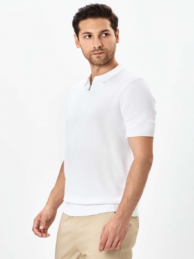 Джемпер короткий рукав White M AW24CR2-29-20301