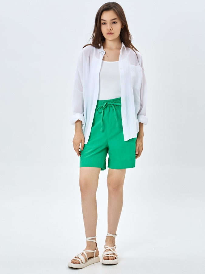 Green XL ayollar shortilari  SS24WES-21217