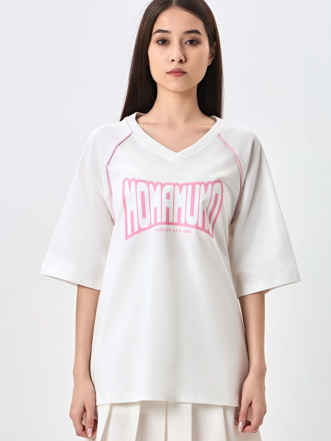 Женская футболка White L SS24WES-21206