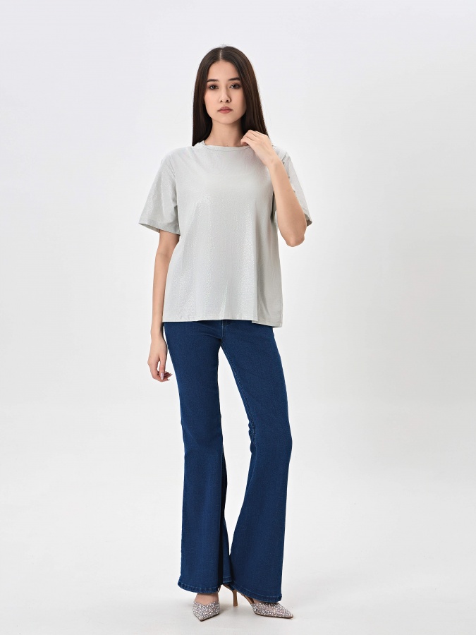 Женская футболка Grey S SS24WBA-52186