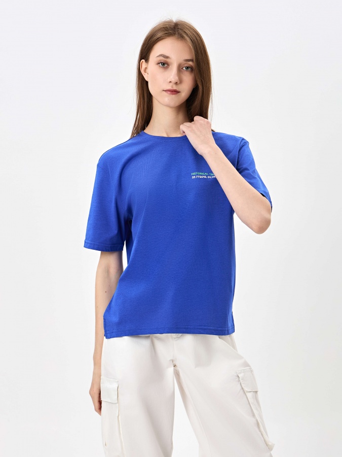Electric Blue s ayollar futbolkasi SS24WES-21211
