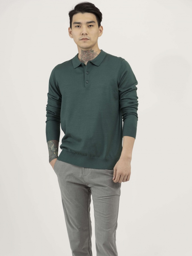Jumper uzun yengli yashil L  SS23CA2N-29-12445
