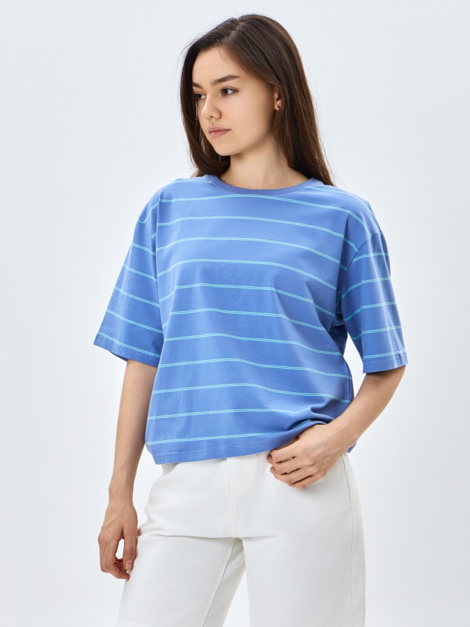 Blue XL ayollar futbolkasi SS24WES-21256