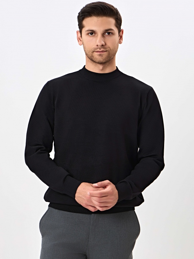 Jumper uzun yengli qora XXL  AW24CR2-29-20342