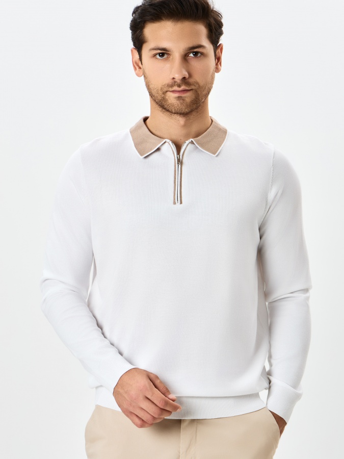 Jumper uzun qisma oq XXL  AW24CR2-29-20343