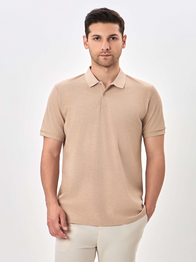 Polo Beige s qisqa qisma  SS24CR2-17-20104