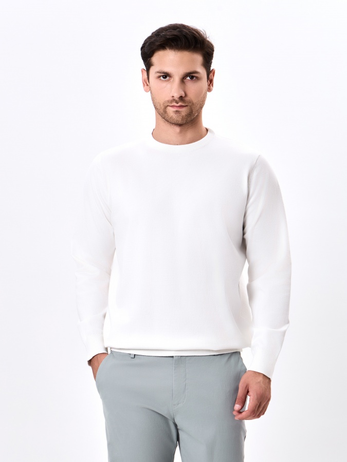 Джемпер длинный рукав White L AW24BS2-29-20236