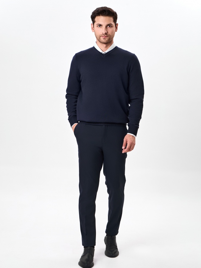 Jumper uzun yengli Navy M  AW24CR2-29-20314