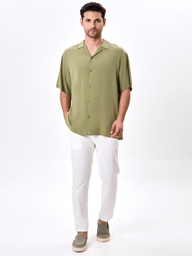 Рубашка короткий рукав Khaki S SS24CR2-19-20293