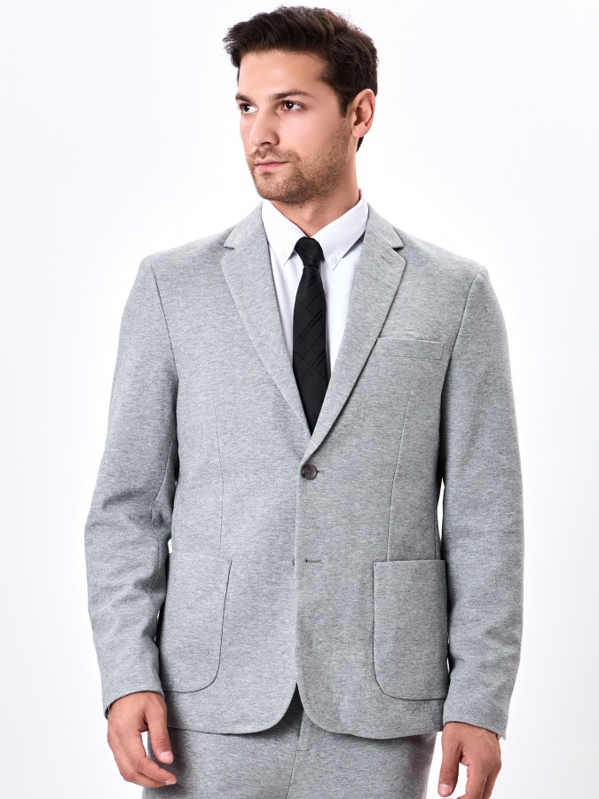Blazer qisqa uzunligi Grey 54  AW24CR2-16-20960