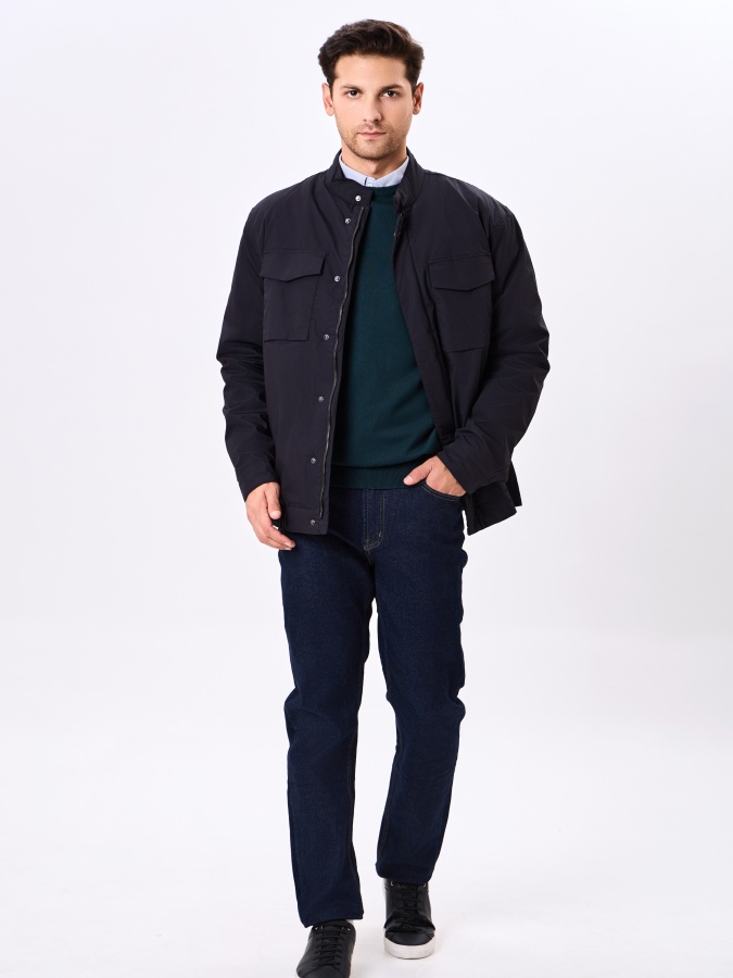 Ветровка короткая длина Navy S AW24CR1-27-20818