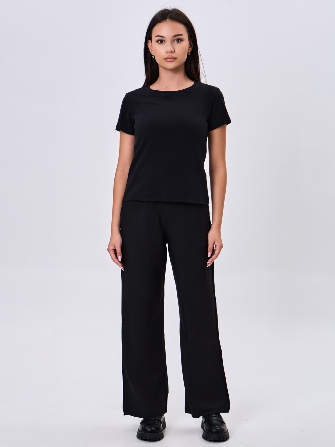 Женская футболка Black M AW24WES-21020