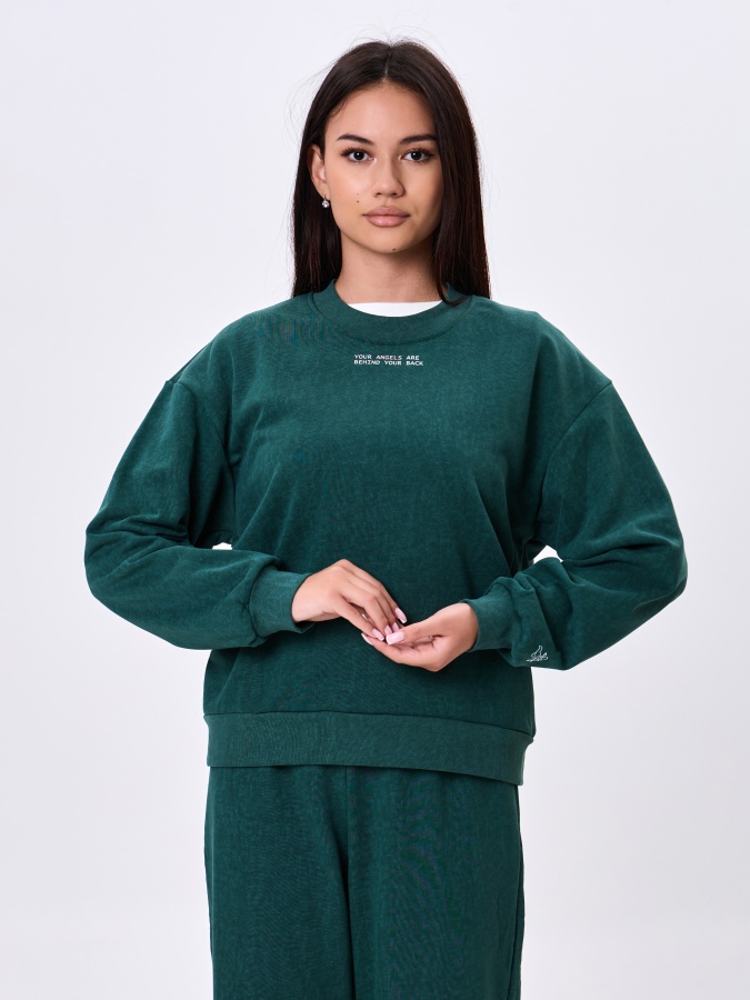 Женский свитшот Green M AW24WES-21063