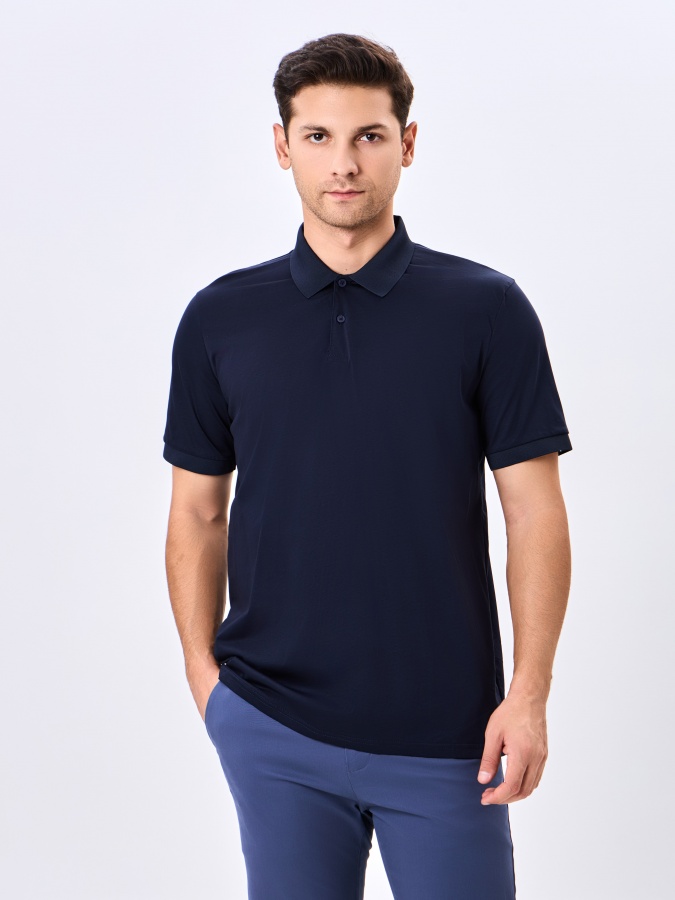 Polo qisqa Navy l yengi  SS24BS2-17-19838