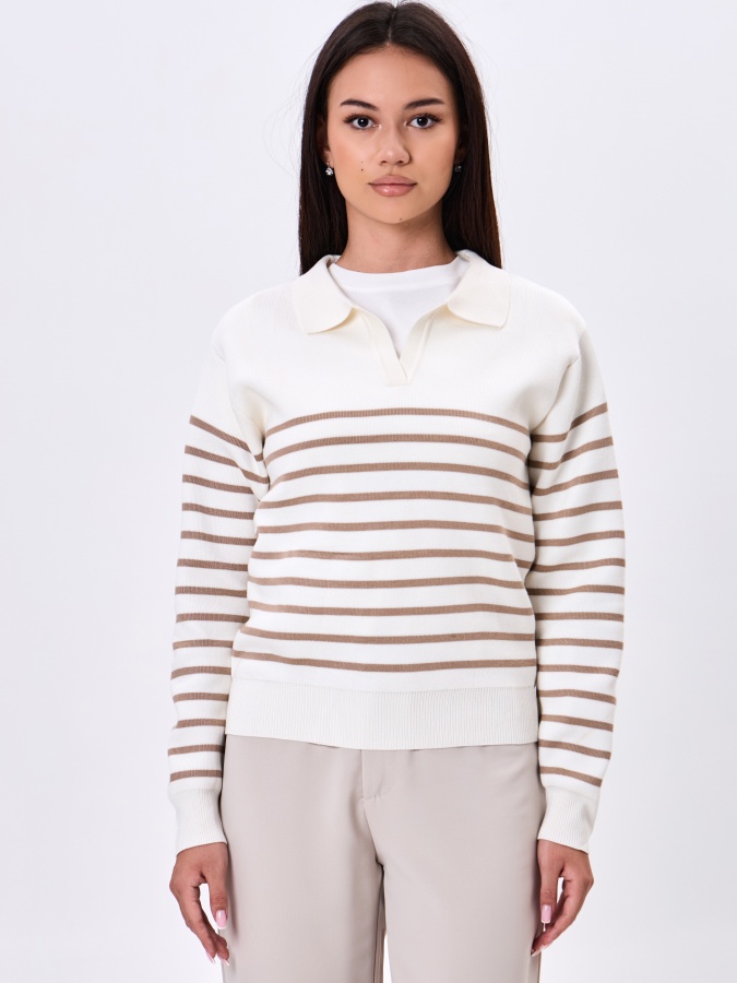 Beige l ayollar jumperi  AW24WKN-92053