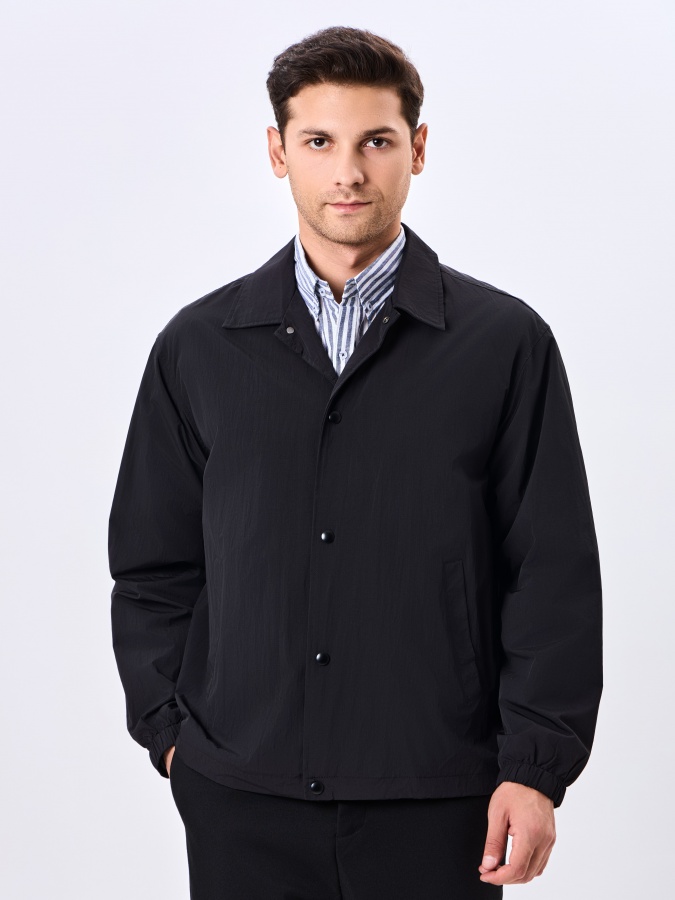 Ветровка короткая длина Black XL AW24CR1-27-20819