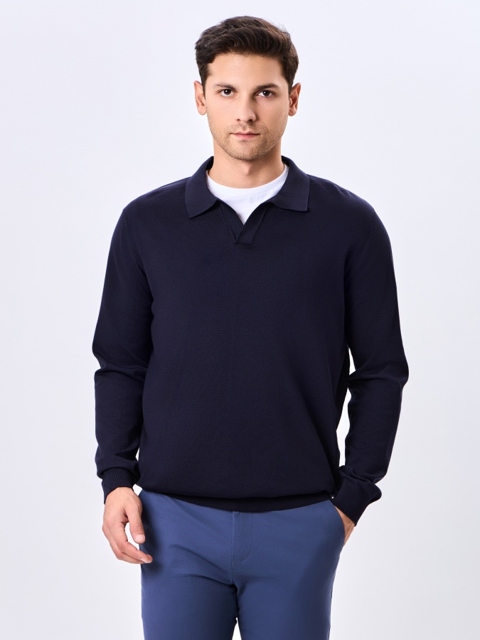 Jumper Navy XL uzun qisma  AW24CR2-29-20986
