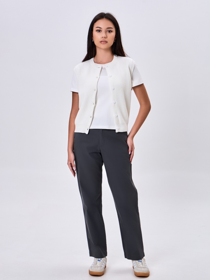 Женская жилетка White S AW24WKN-92116