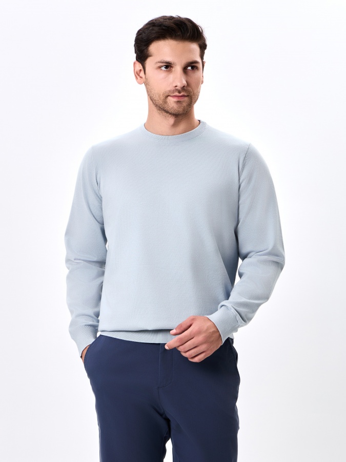 Jumper uzun yengli moviy S  AW24BS2-29-20236