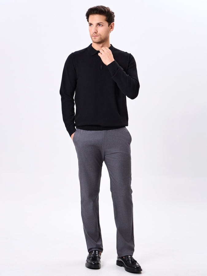 Jumper uzun yengli qora XXL  AW24CR2-29-20335